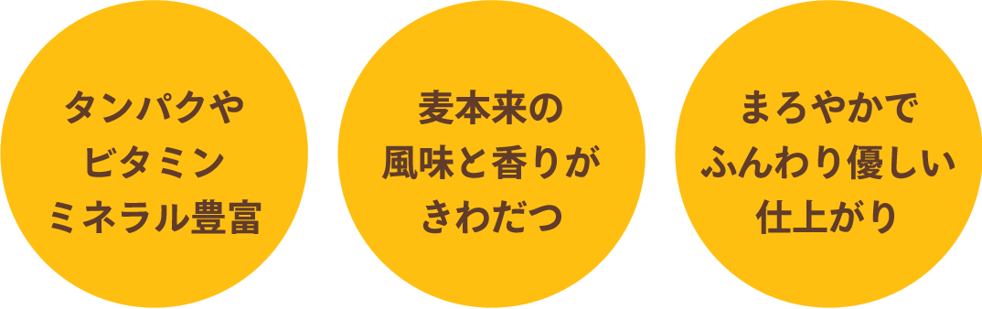 原料の力を最大限引き出した粉を製造しています。